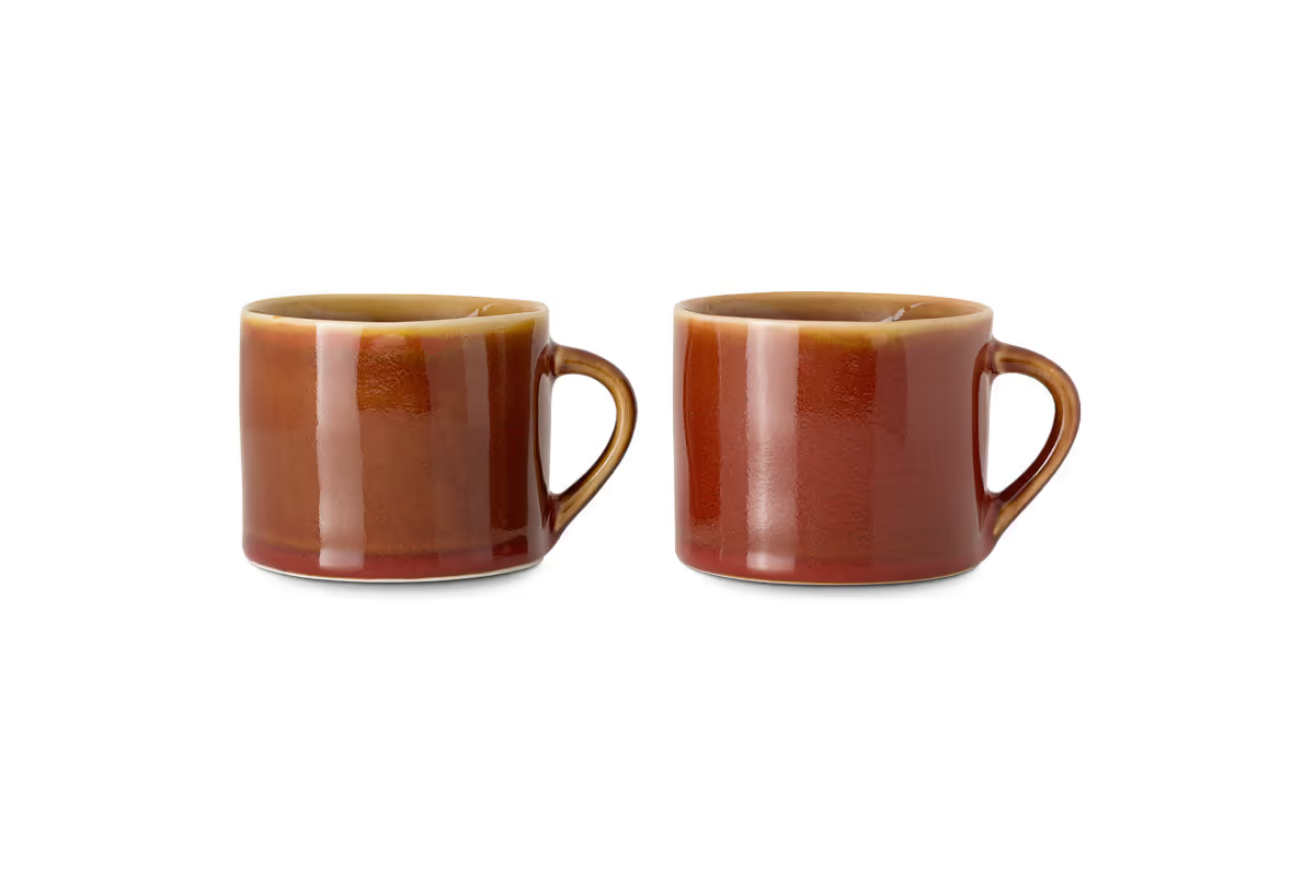 Nkuku - Kalini Mugs - Amber - Small (Set of 2)