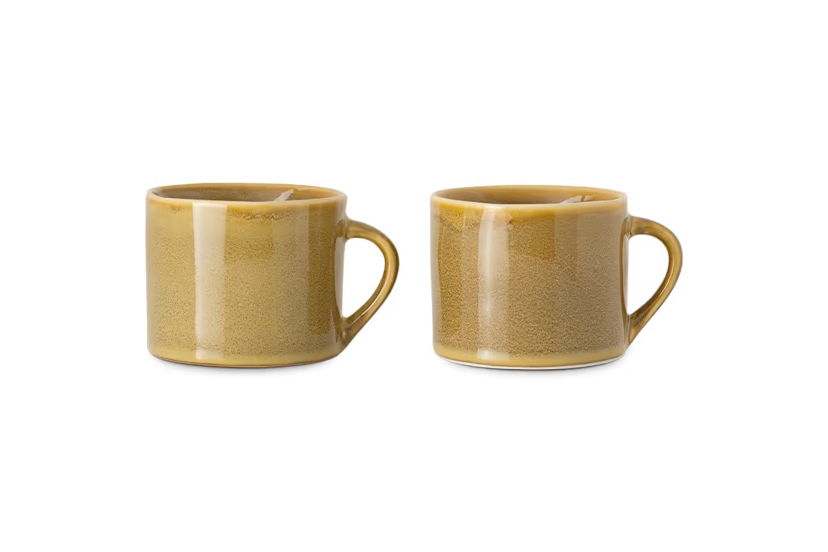 Nkuku - Kalini Mugs - Green - Small (Set of 2)