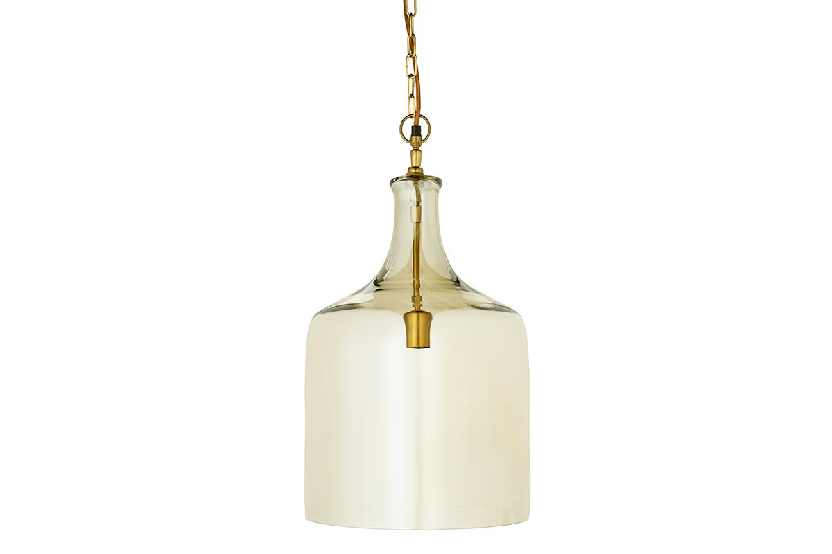 Nkuku - Kalsi Recycled Glass Pendant Light - Lustre - Large