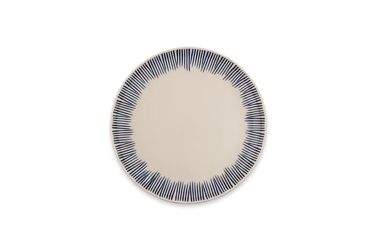 Nkuku - Karuma Dinnerware Set - Blue & White (Set of 12)