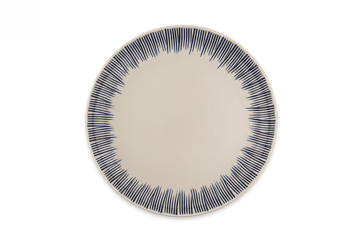 Nkuku - Karuma Dinnerware Set - Blue & White (Set of 12)