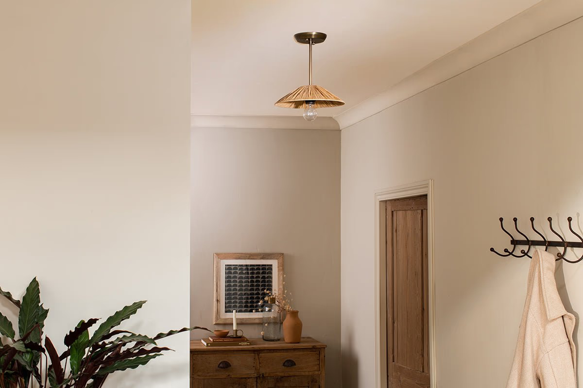 Nkuku - Katari Raffia Ceiling Light - Small
