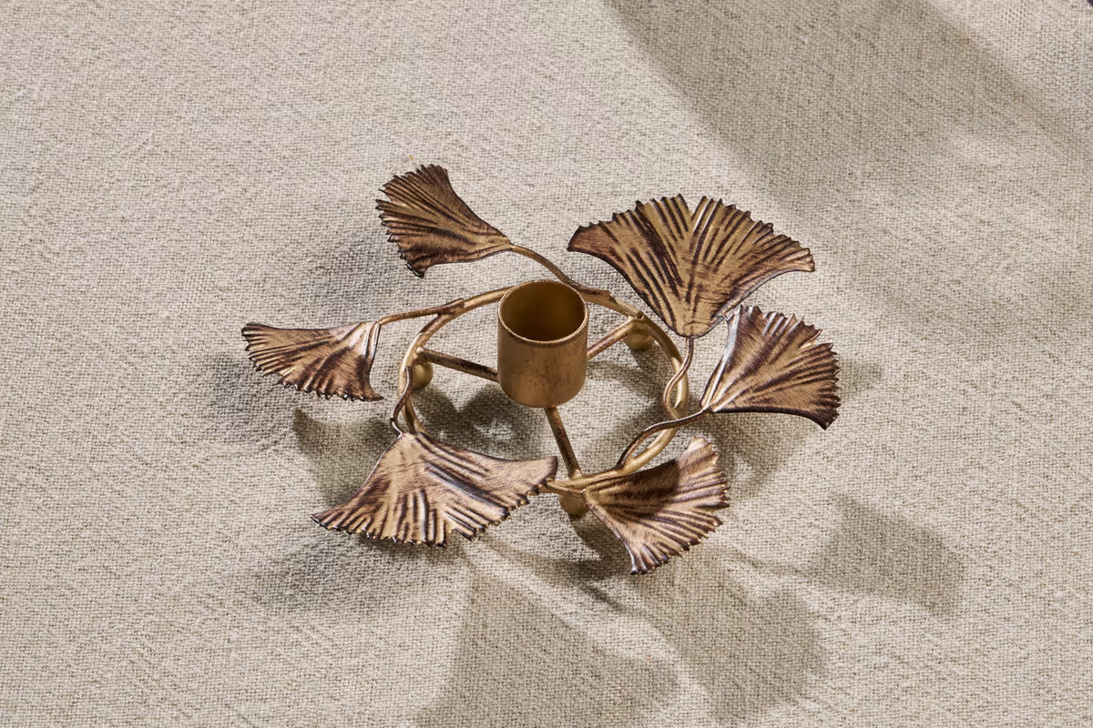 Nkuku - Khamilla Candle Holder - Gold