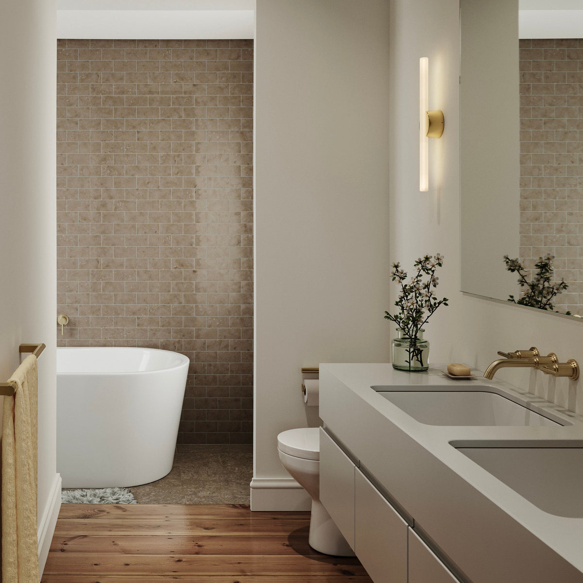 Tala Kilter 1.0 Wall Light in Solid Brass