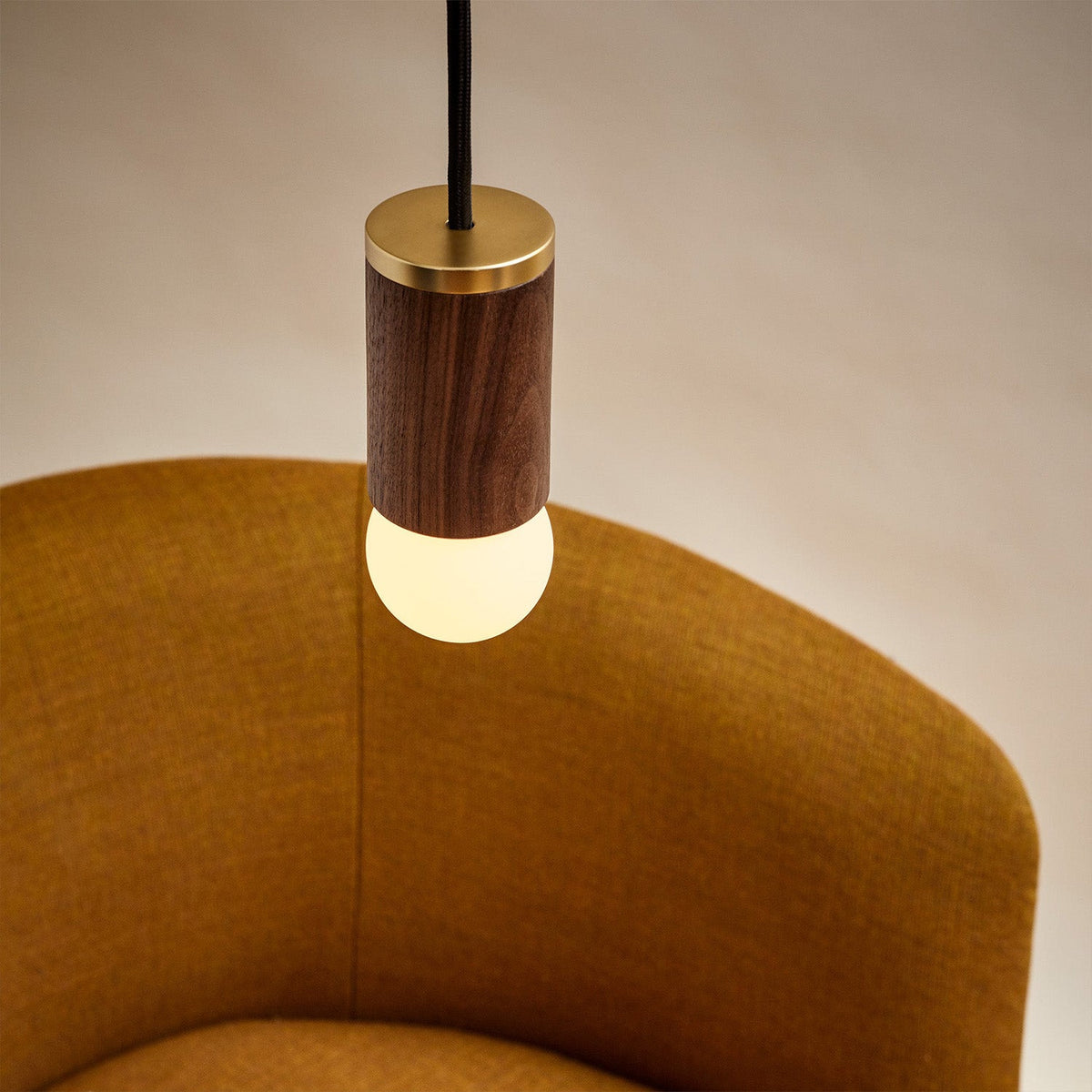 Tala Knuckle Pendant in Walnut