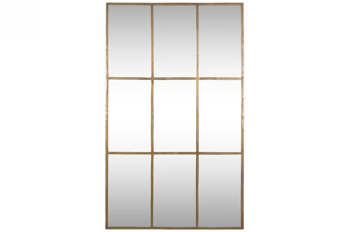 Nkuku - Kurci Rectangular Full Length Mirror - Antique Brass