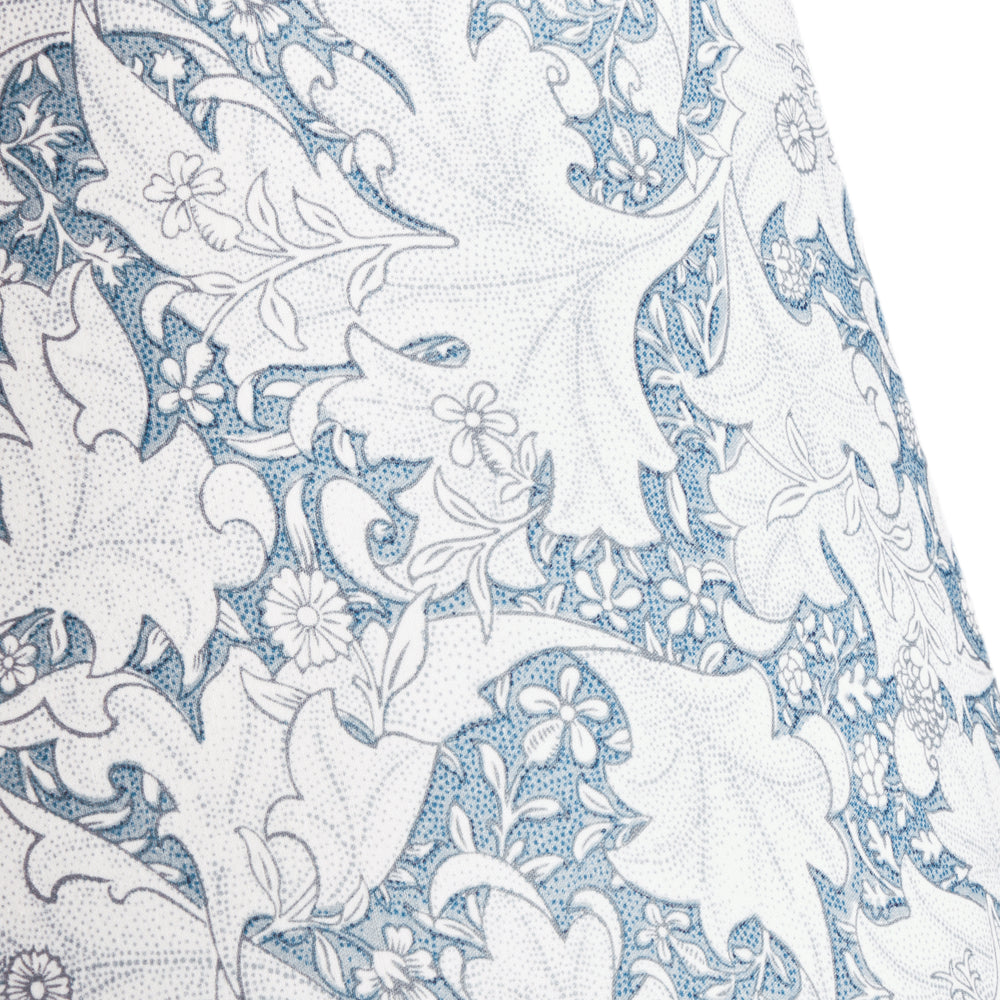 Pooky - 25cm Empire Shade - Slate Blue Wallflower Printed Cotton - Morris & Co