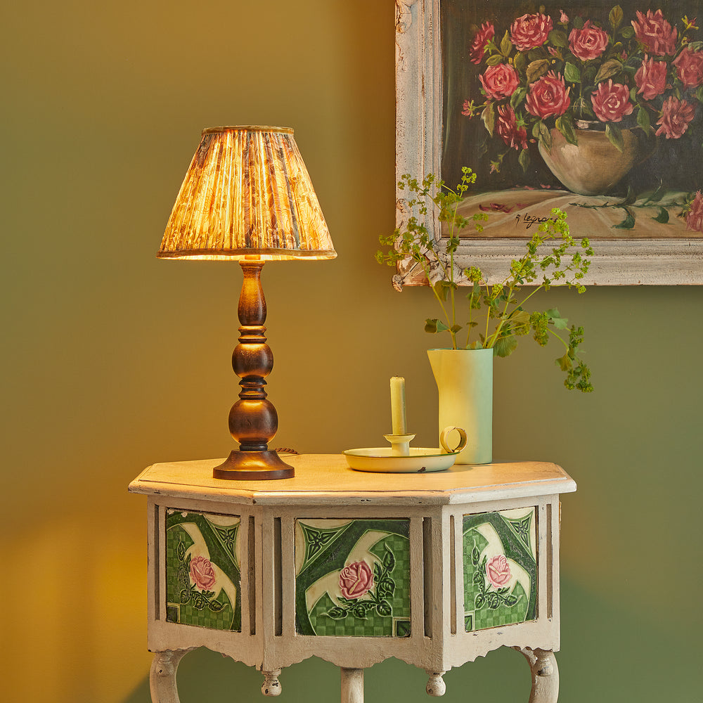Pooky - 40cm Scalloped Straight Empire Shade - Bay Leaf & Manilla Silk Pimpernel - Morris & Co