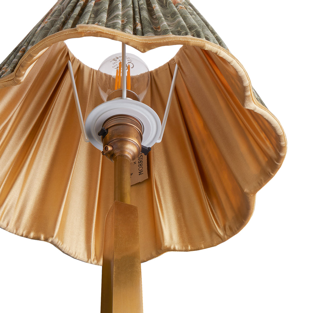Pooky - 45cm Scalloped Straight Empire Shade - Bay Leaf & Manilla Silk Pimpernel - Morris & Co