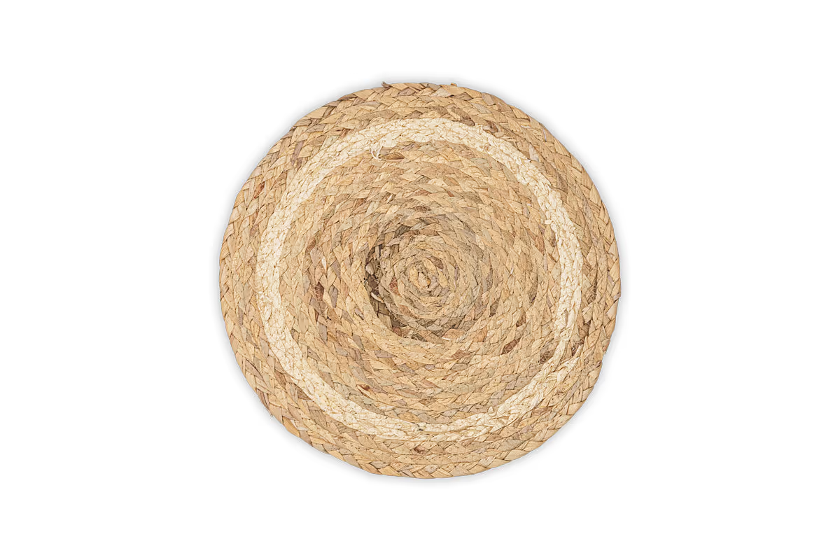 Nkuku - Lam Round Tablemats - Natural (Set of 4)