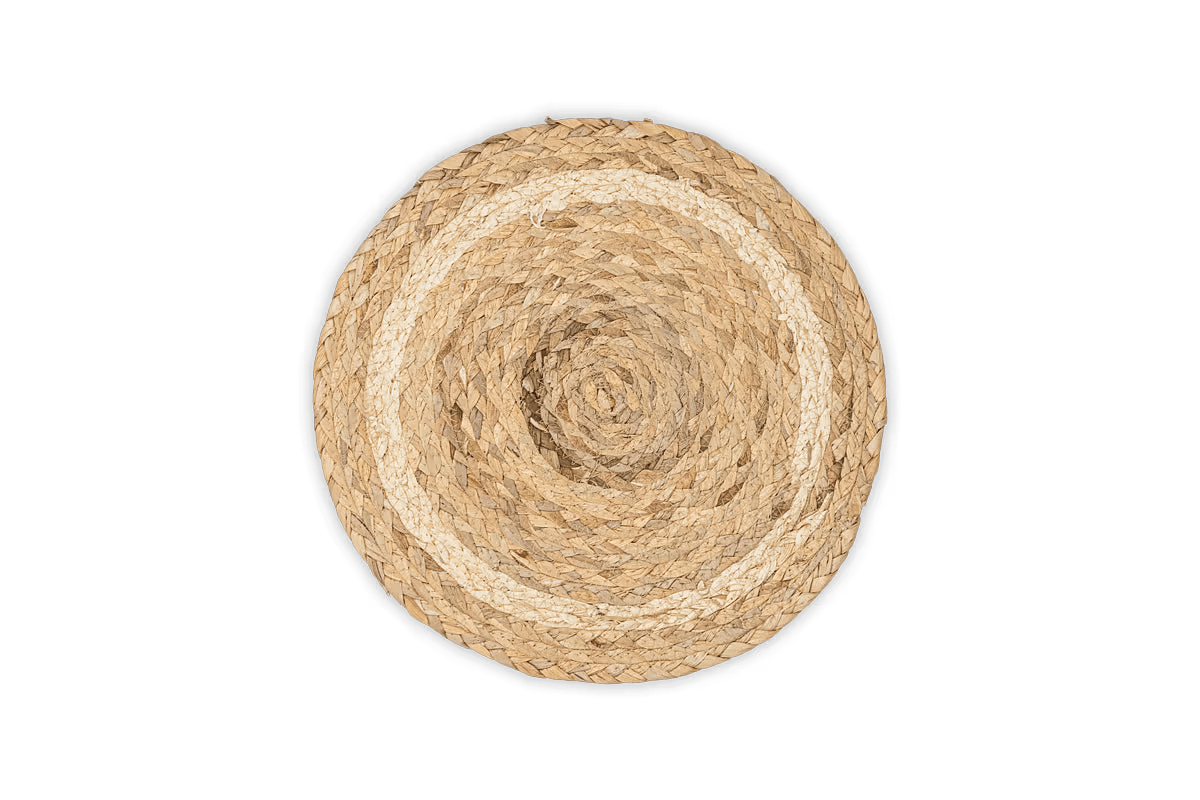 Nkuku - Lam Round Tablemats - Natural (Set of 4)