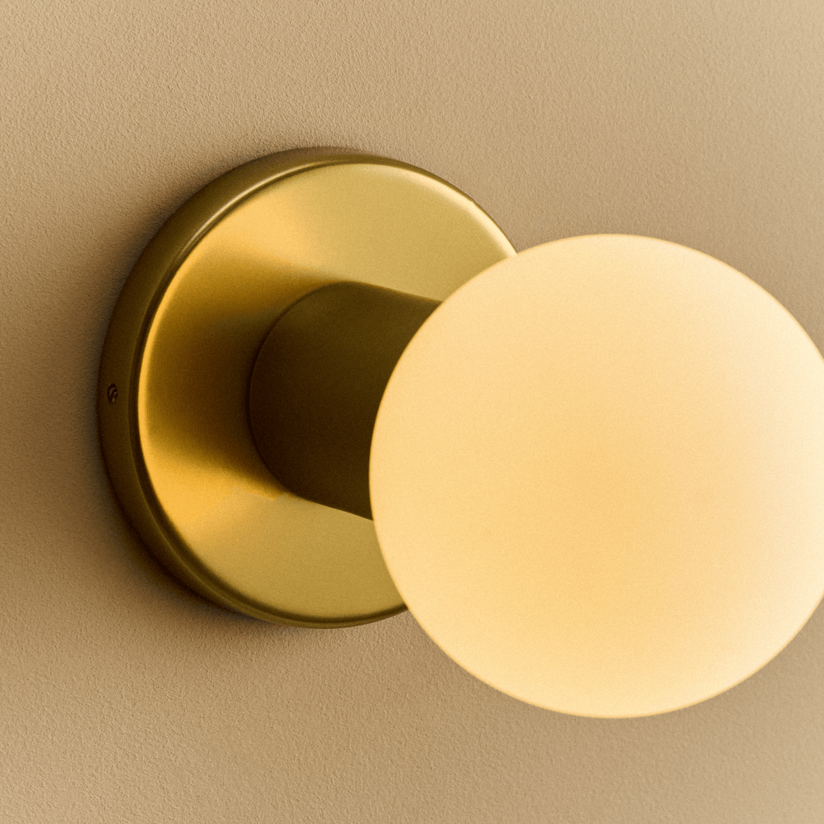 Tala Lochan Wall Light in Brass + Sphere III