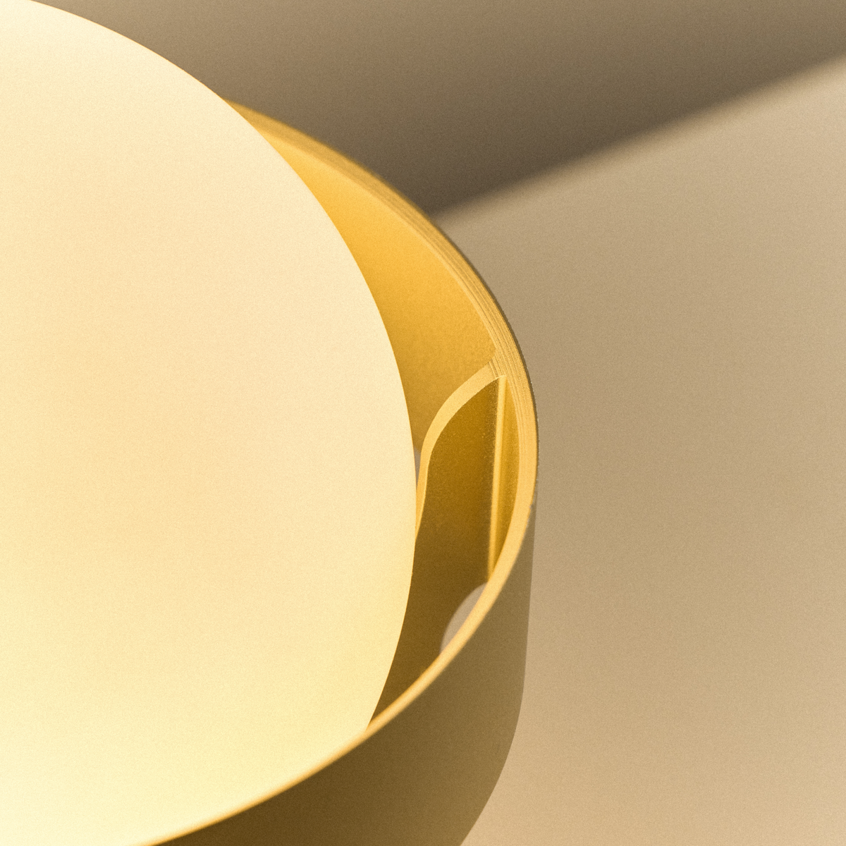 Tala Loop Table Lamp in Gold + Sphere IV