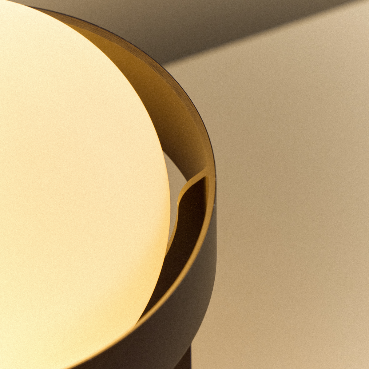 Tala Loop Table Lamp in Dark Grey + Sphere IV