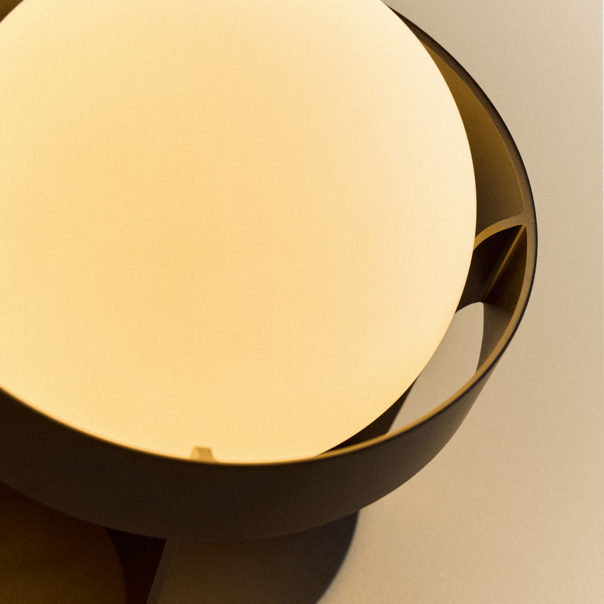Tala Loop Wall Light in Dark Grey + Sphere IV