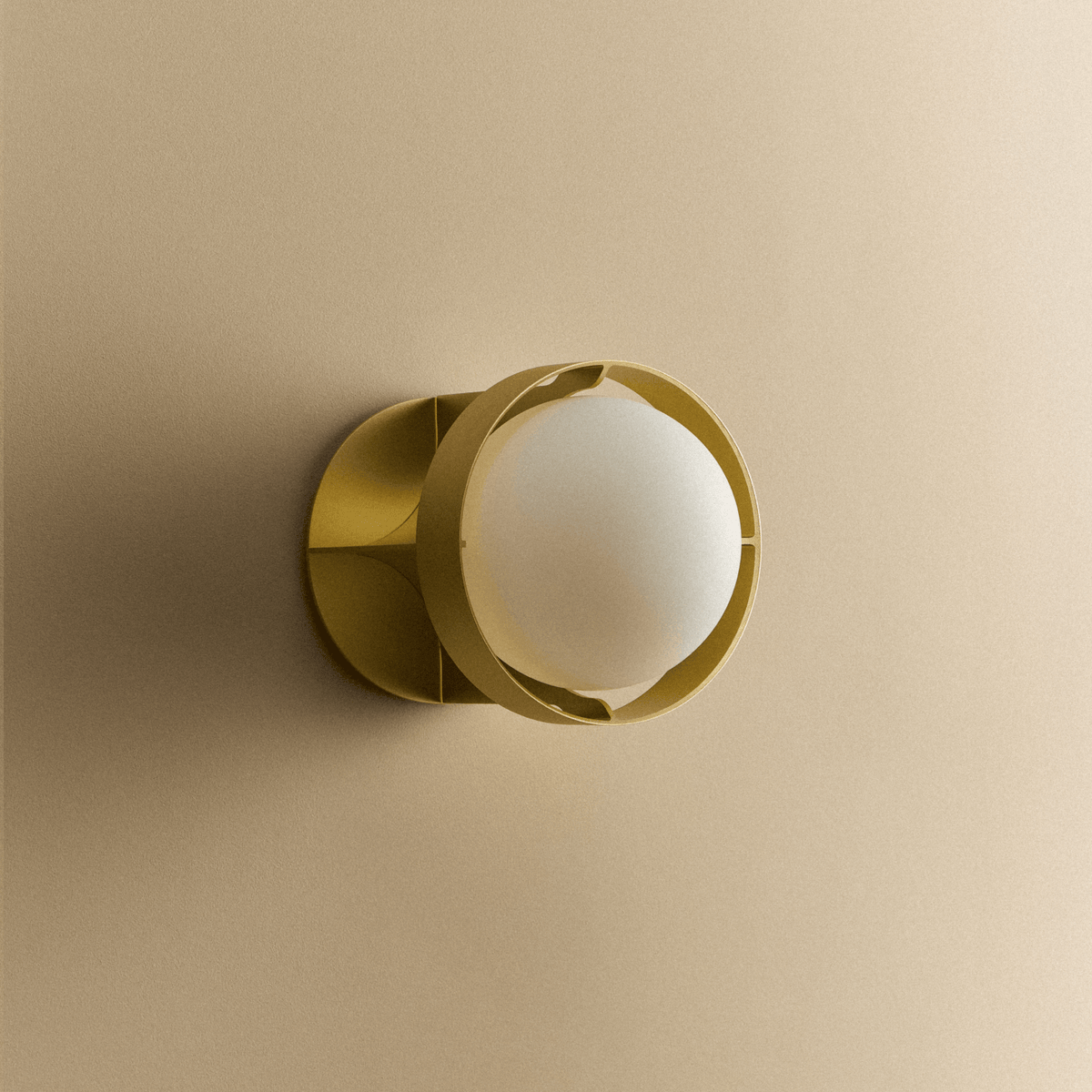 Tala Loop Wall Light in Gold + Sphere IV