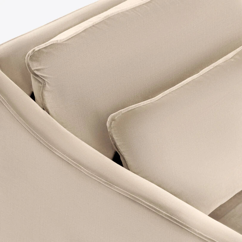 Pure White Lines Margaux Sofa
