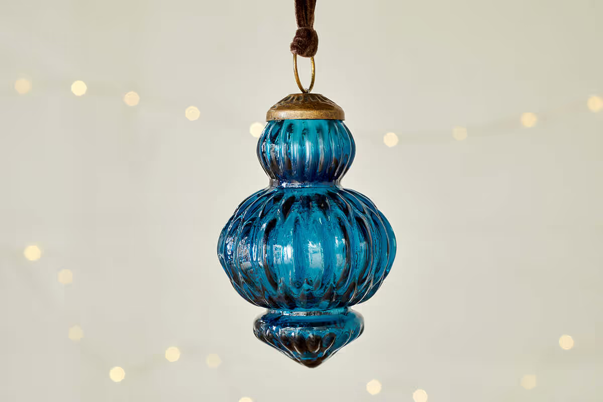 Nkuku - Manipur Baubles - Indigo (Set of 3)