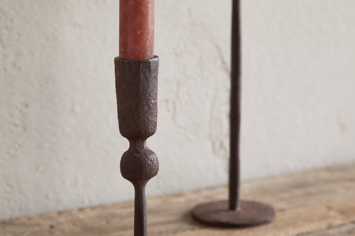 Nkuku - Mawindi Candle Holder - Rust - Medium