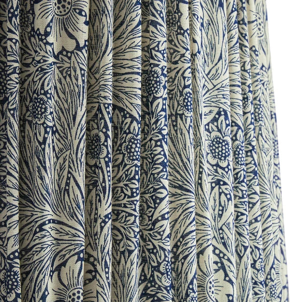 Pooky - 30cm Empire Shade - Indigo Marigold Linen - Morris & Co.
