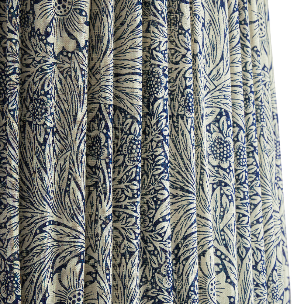 Pooky - 45cm Straight Empire Shade - Indigo Marigold Linen - Morris & Co