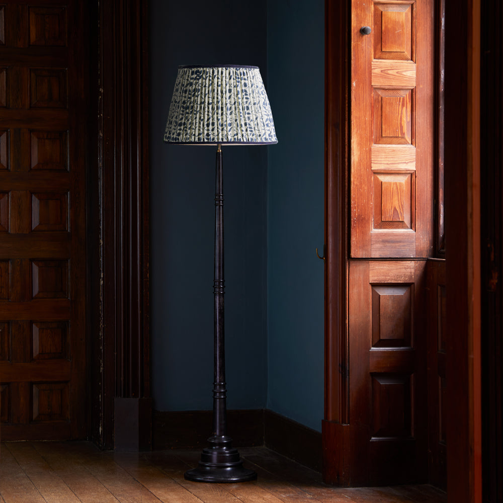 Pooky - 30cm Straight Empire Shade - Indigo Marigold Linen - Morris & Co