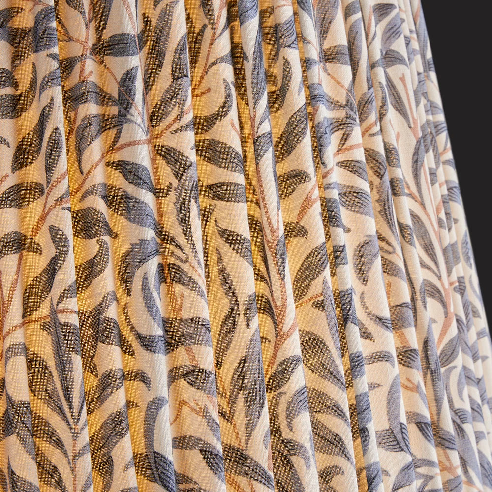 Pooky - 25cm Empire Shade - Indigo Willow Boughs Linen - Morris & Co.