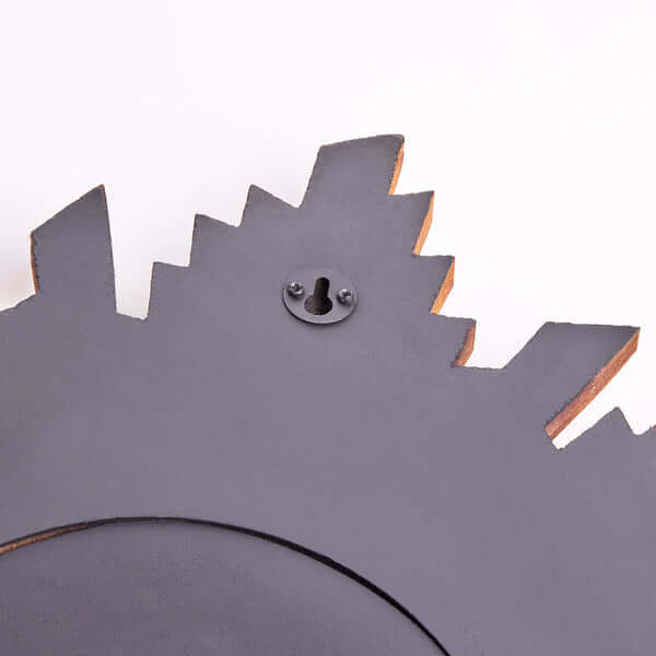Back view of the Pooky - Ava Mirror showing installation hook and stylish starburst design.