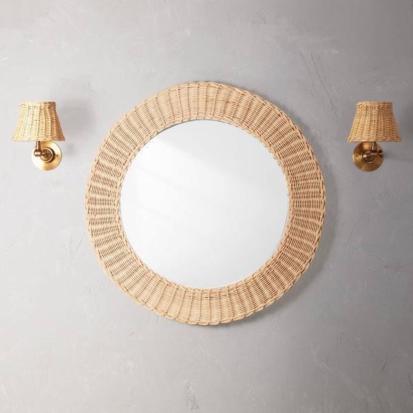 Pooky - Chui Mirror - Natural Woven Cane