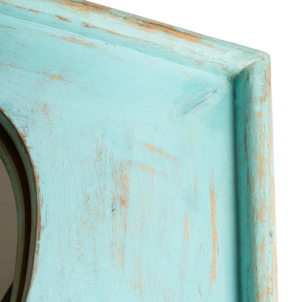 Pooky - Daricha Mirror - Turquoise Wood