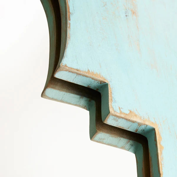 Pooky - Daricha Mirror - Turquoise Wood