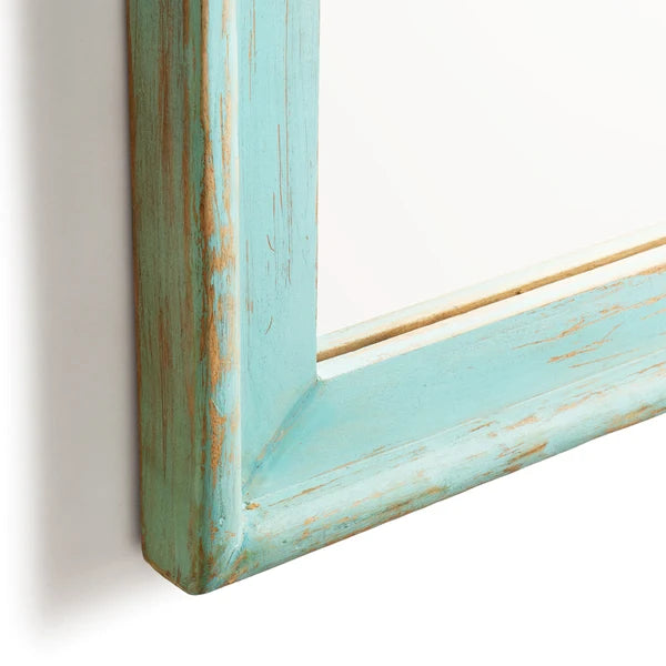 Pooky - Daricha Mirror - Turquoise Wood