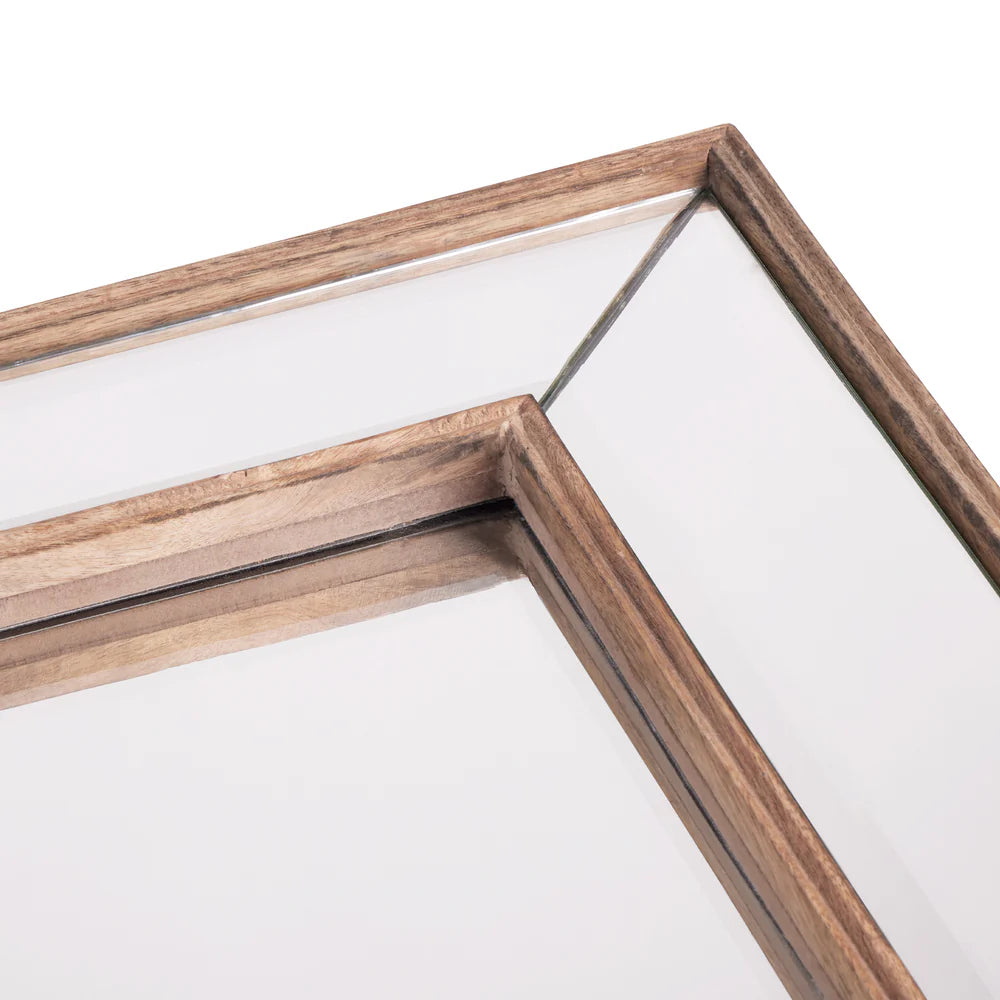 Pooky Gallagher Mirror in natural wood
