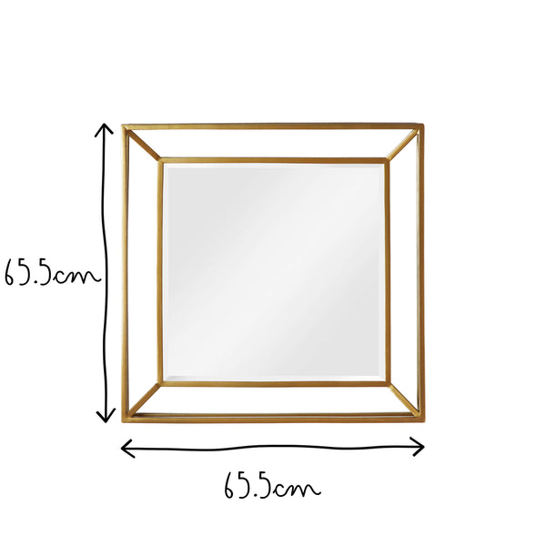 Pooky - Grenada Mirror - Antiqued Brass Finish