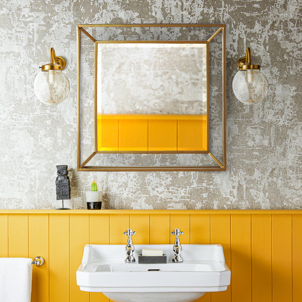 Pooky - Grenada Mirror - Antiqued Brass Finish