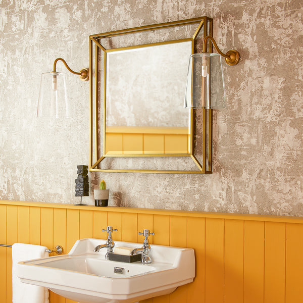 Pooky - Grenada Mirror - Antiqued Brass Finish