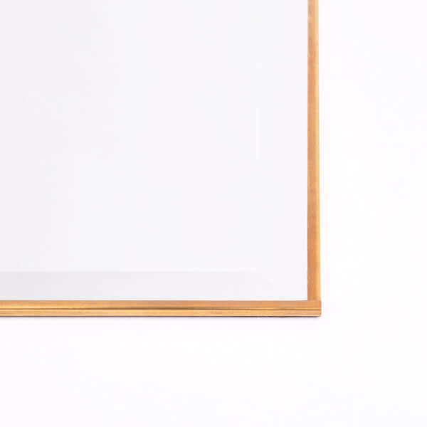 Pooky - Rectangular Bevelled Luxor Mirror - Rectangular Luxor elegant brass frame with bevelled mirror detail