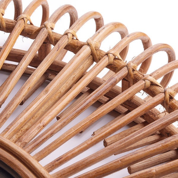 Pooky - Spirali Mirror - Natural Rattan