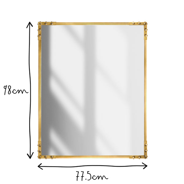 Pooky - Studland Mirror - Brass