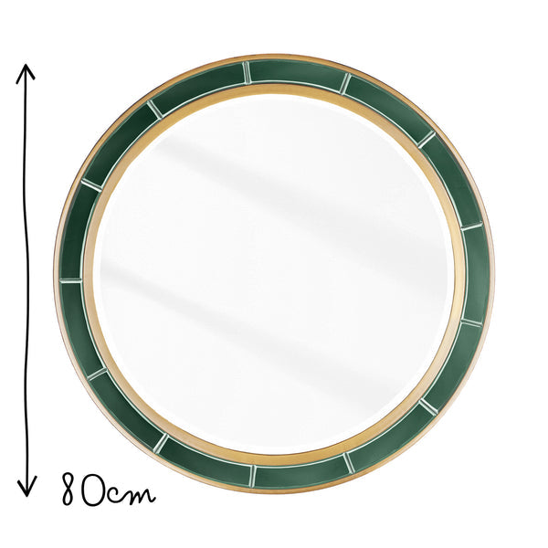 Pooky - Zelda Mirror - Green Glass with Gold