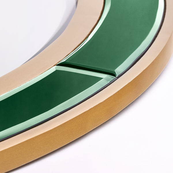 Pooky - Zelda Mirror - Green Glass with Gold