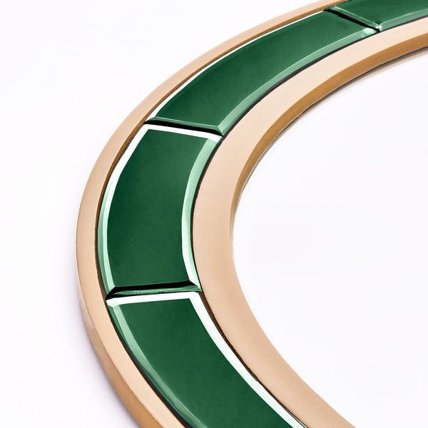Pooky - Zelda Mirror - Green Glass with Gold
