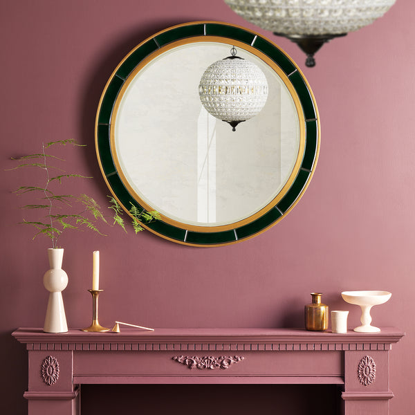 Pooky - Zelda Mirror - Green Glass with Gold