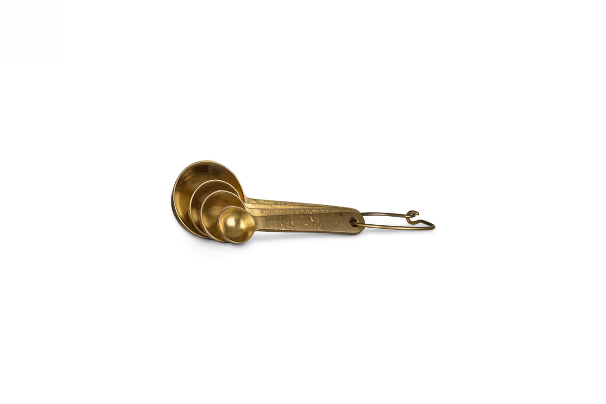 Nkuku - Mane Measuring Spoons - Brushed Gold