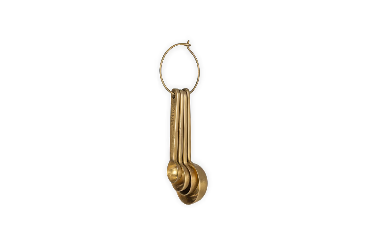 Nkuku - Mane Measuring Spoons - Brushed Gold
