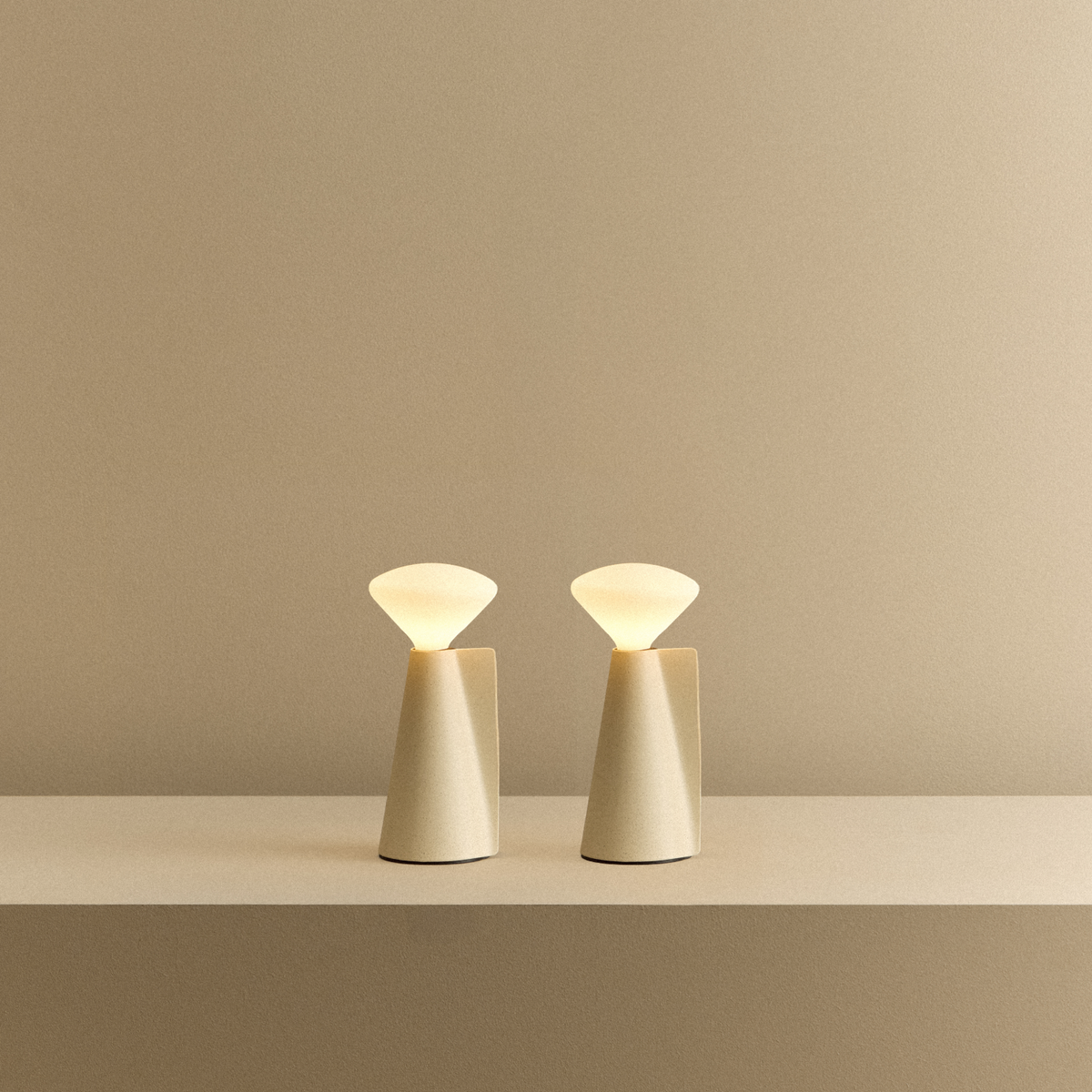 Tala Mantle Portable Lamp in Stone White - Set of 2