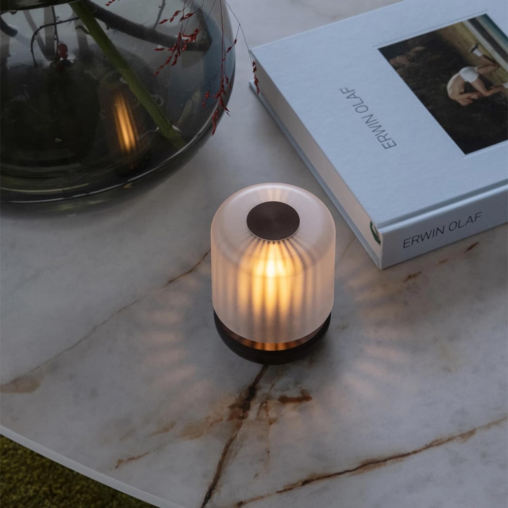Humble Lights Firefly Bronze / Frosted rechargeable table light