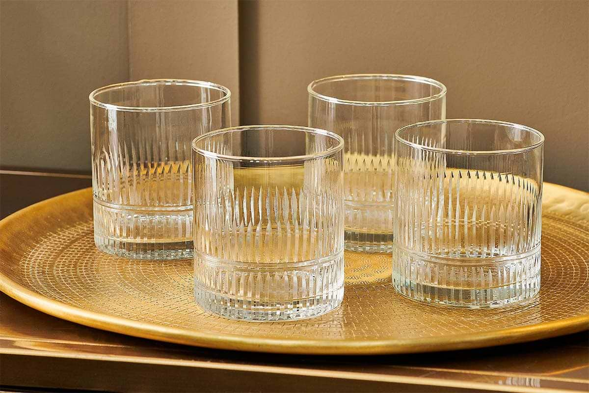 Nkuku - Mila Tumbler - Clear (Set of 4)
