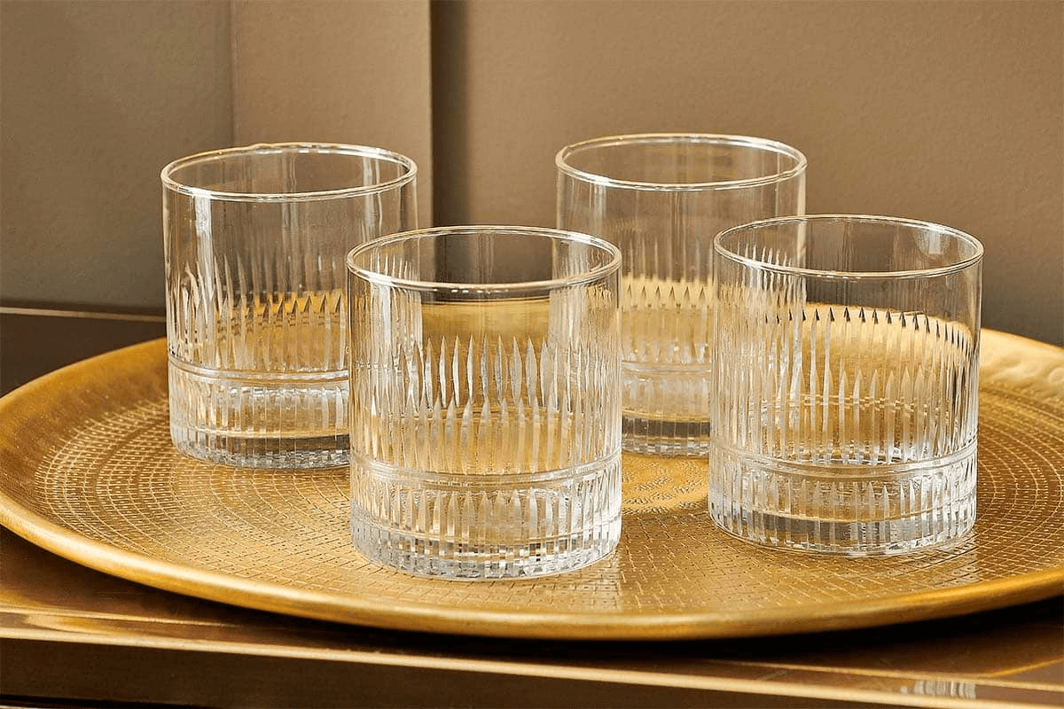 Nkuku - Mila Tumbler - Clear (Set of 4)