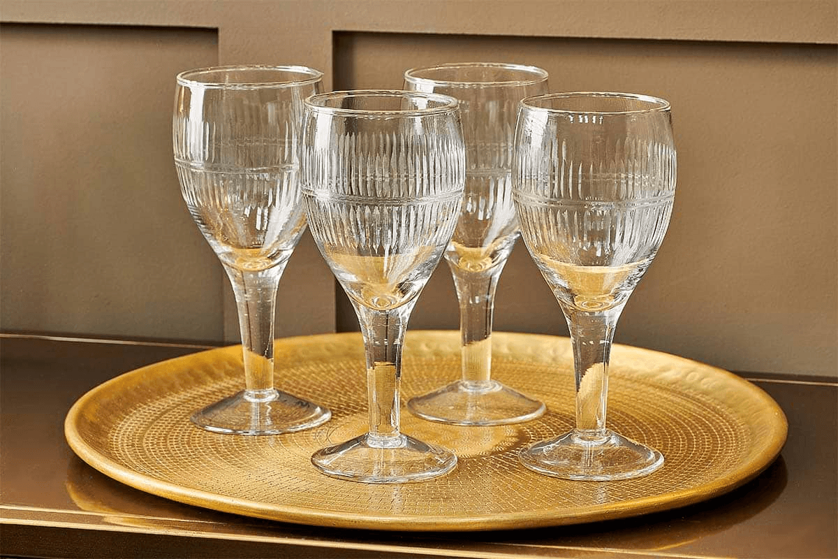 Nkuku - Mila Wine Glass - Clear (Set of 4)